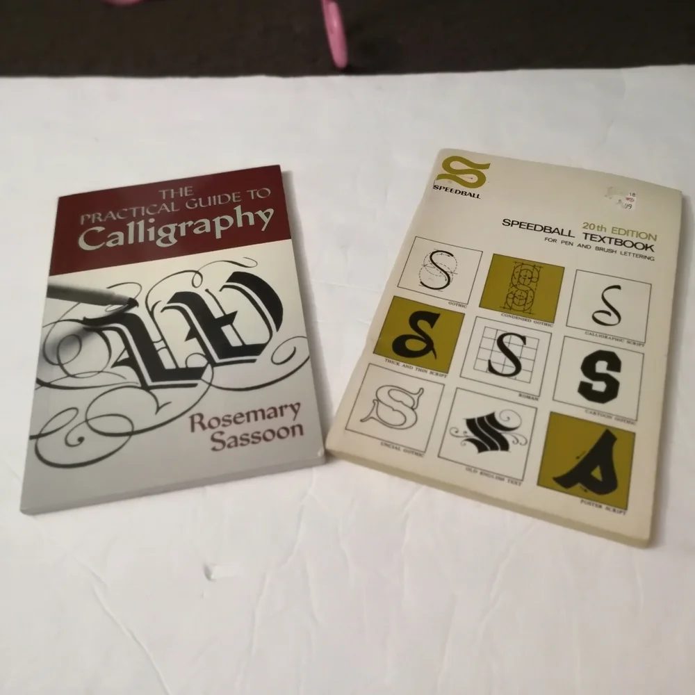 Calligraphy Brush Hand Lettering Books Scrapbooks Hobby Art Crafts Planners